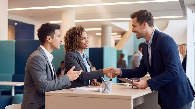 business meeting, handshake, collaboration, success, friends, boss, meeting, people, agreement, contract, negotiation, teamwork, office, professional, communication, interpersonal, positive, satisfaction, administration. When to check sales enablement advertising rules before you publish